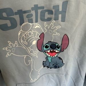 Disney Stitch Women’s XL hoodie light blue